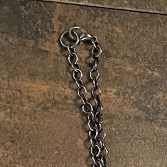 Obsidian, Spirit Amethyst Necklace in Electroformed Copper | Evening Star Amulet - Picture 10 of 12